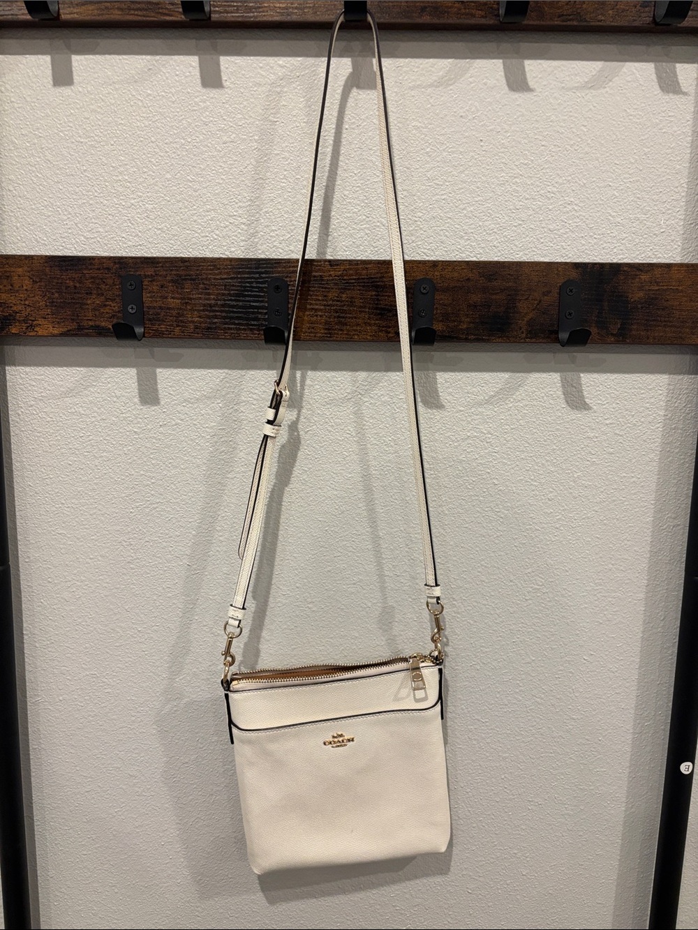 Coach Small Crossbody Messenger Bag with Gold Hardware